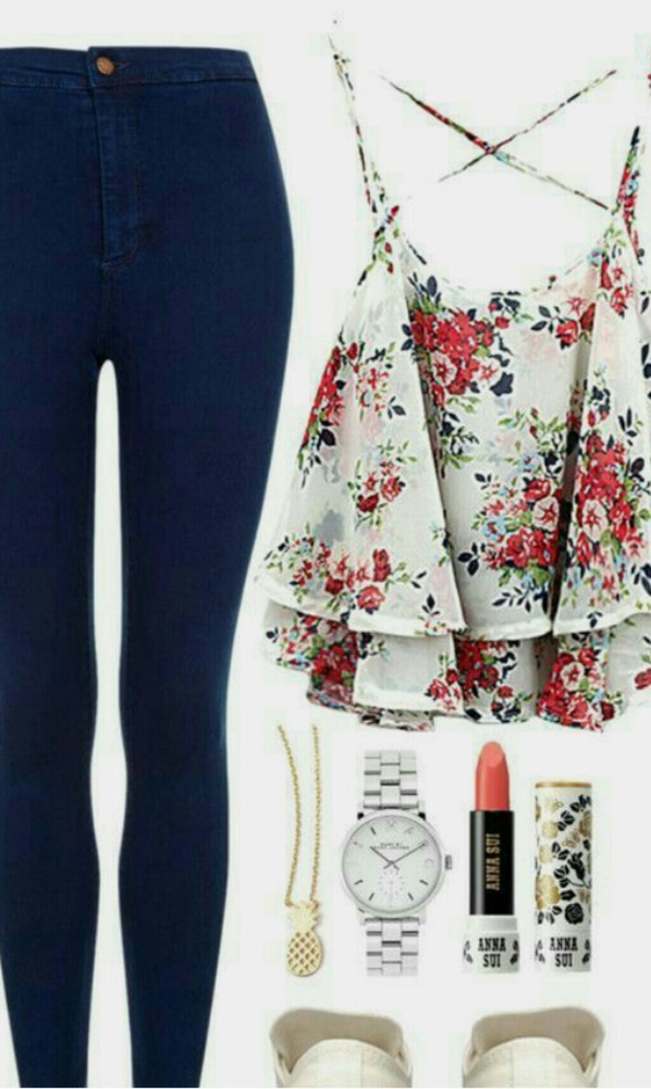 Floral Crop Top camisole